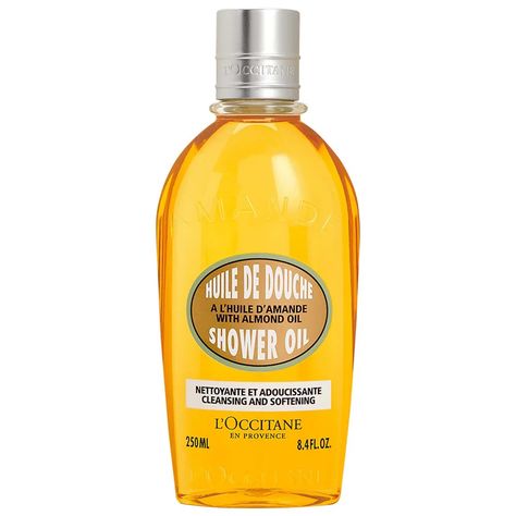 Cleansing And Softening Shower Oil With Almond Oil - L'Occitane | Sephora Moisturizing Bath, Feminine Health, Shower Oil, Body Moisturizers, L Occitane, Body Serum, Bath Oils, Body Cleanser, Soften Skin