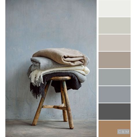 Grey And Sand Living Room, Gray Pallete Color Combination, Grey Color Scheme Bedroom, Colors That Go With Gray, Interior Home Color Schemes, Good Living Room Colors, Paint Color Schemes, Living Room Color Schemes, House Color Schemes