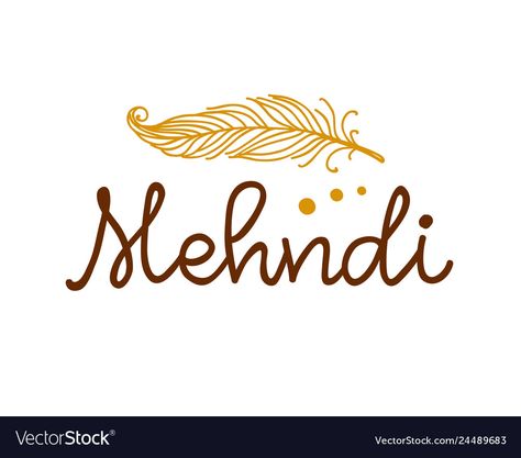 Mehndi Calligraphy, Mehendi Logo Design, Mehendi Artist Logo, Mehandi Logo Design, Mehndi Logo Design, Mehndi Artist Logo, Mehndi Logo, Henna Feather, Arabic Mehendi Designs