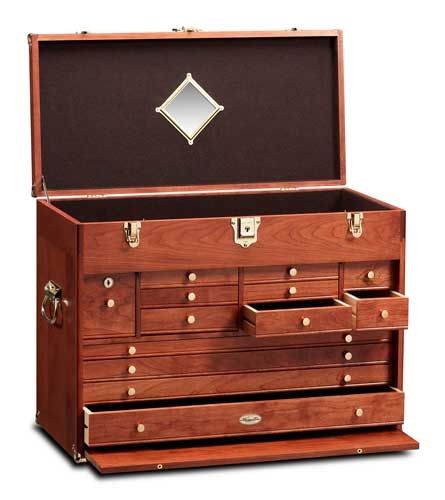 Ultimate Treasure Chest Gerstner Tool Chest, Wood Tool Chest, Wood Tool Box, Wooden Tool Boxes, Woodworking Cabinets, Tool Cabinet, Wood Chest, Tool Chest, Wood Tools