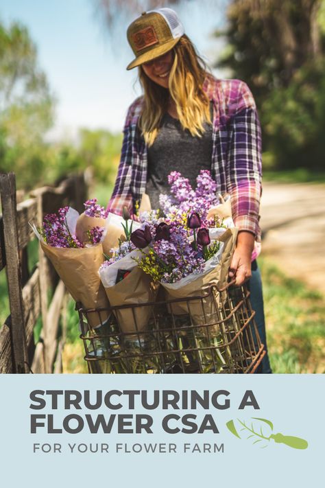 Get expert tips on structuring a successful Flower CSA! Learn how to grow, manage, and deliver stunning blooms to your community. Perfect for gardeners, flower enthusiasts, and anyone looking to start a profitable and rewarding venture. 🌺🌼  📌 Save this post for in-depth guidance on:  *Planning your flower crops *Organizing weekly bouquets *Managing subscriptions *Boosting community engagement  Transform your passion for flowers into a flourishing CSA business today! Csa Farm, Flower Farms, Flower Farming, Cut Flower Farm, Farming Business, Flower Subscription, Flower Business, Cut Flower Garden, Crafts Workshop