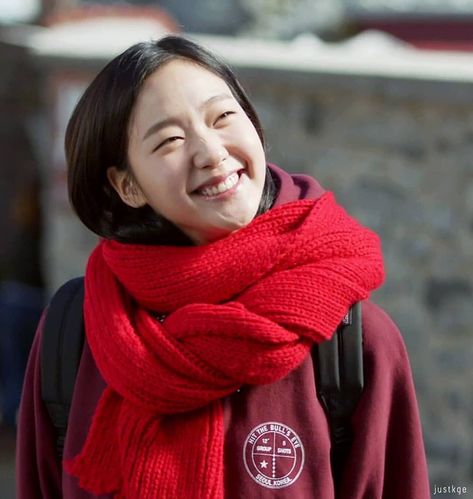 Kim Go Eun Style, Ji Eun Tak, Goblin Korean Drama, Goblin Kdrama, Goblin The Lonely And Great God, Selena Gomez Album, Yoo In Na, Kim Go Eun, Red Scarf