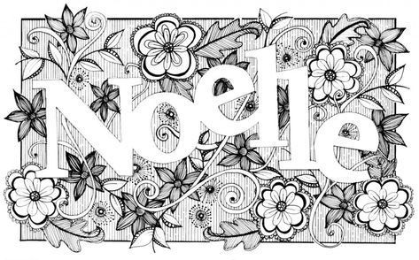 Doodle Name, Name Design Art, Easy Zentangle Patterns, Name Drawings, Zen Doodle Patterns, Zen Tangle, Doodle Fonts, Sharpie Art, Tinta China