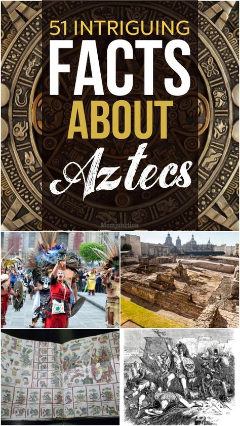 51 Interesting Facts About the Aztecs : The Aztecs were the founders of a Mesoamerican civilization called the Aztec empire, which covered parts of modern Mexico. It was an indomitable empire in North America that flourished #kids #toddlersstuff #kidsstuff #toddlers #parenting #parents Mayan Activities, Aztecs For Kids, Aztec Unit Study, Aztec Project, Maya Inca Aztec Projects, Aztec History Facts, Ancient Civilizations Lessons, Spiritual Cleanse, Chicano Studies