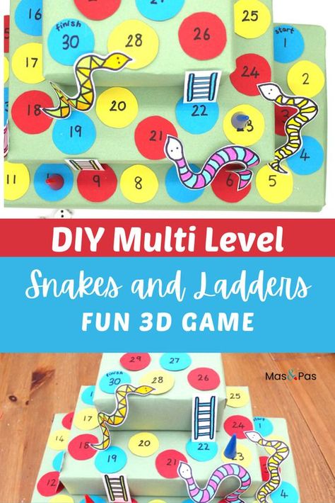 These DIY Games for Kids are perfect to bust boredom while also giving those creative muscles some exercise! Ideal for kids of all ages! Diy Board Games For Preschoolers, Preschool Diy Games, Math Diy Games, Board Game Project Ideas, Diy Math Board Games, Board Games Diy Make Your Own, How To Make A Board Game, Homemade Board Games For Kids, Homemade Board Game Ideas