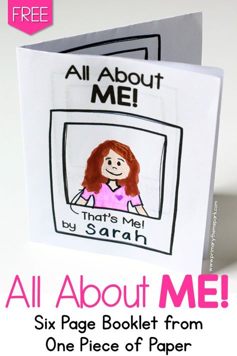 All About Me Booklet, All About Me Preschool Theme, Me Preschool Theme, All About Me Crafts, All About Me Printable, All About Me Book, Babysitting Activities, Get To Know Your Students, Back To School Activity