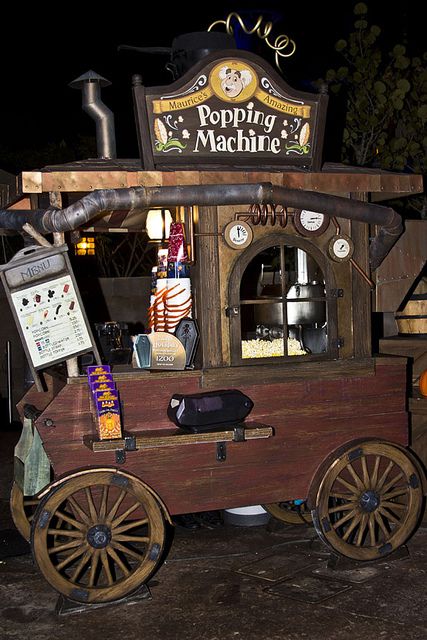 Vintage Carts, Magic Kingdom Dining, Popcorn Cart, Disney Wilderness Lodge, Sand Floor, Vintage Cart, Famous Castles, Disney World Magic Kingdom, Disney Magic Kingdom