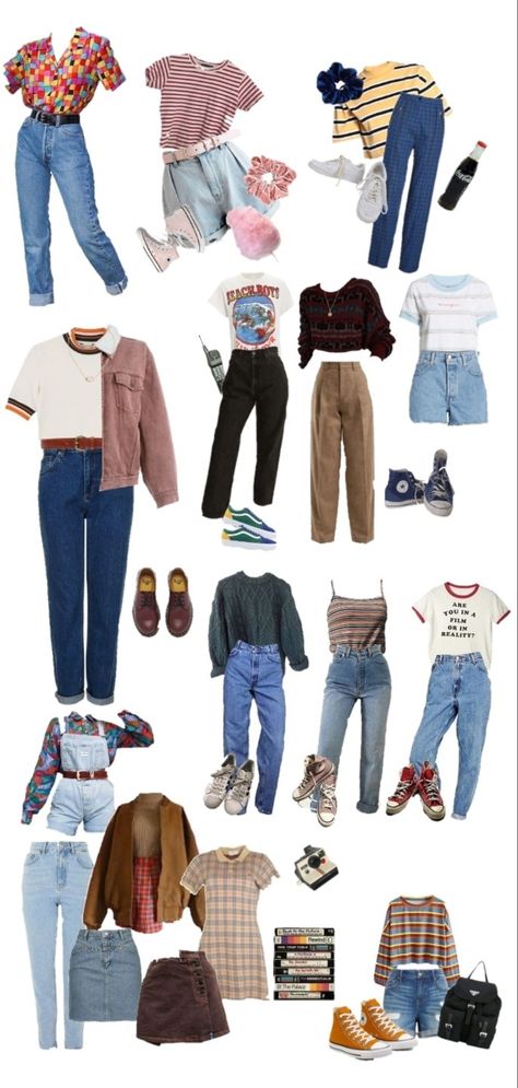 Normal 80s Outfits, Stranger Things Outfit Inspiration 80s, Cute 1980s Outfits, 80s Core Outfits, Stranger Things Fashion Inspiration, Stranger Things Summer Outfits, Stranger Things Oc Outfit, Girly 80s Outfits, Stranger Things Aesthetic Outfit