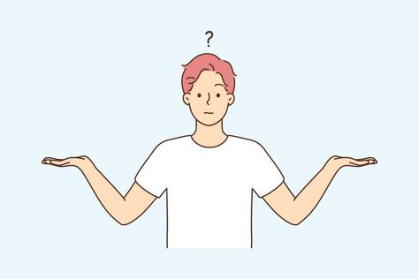 Confused man with hands as scales doubt about choice. Frustrated male make decision, have dilemma comparing options. Vector illustration. Self Doubting Illustration, Compare Illustration, Youtube Banner Design, Idea Photo, Youtube Banner, Anniversary Ideas, Youtube Banners, Banner Design, Vector Art