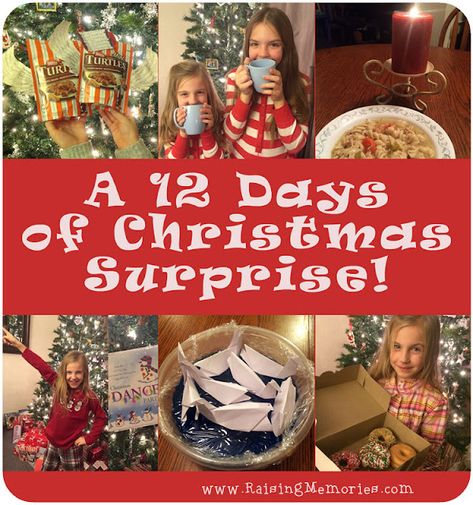 A Secret 12 Days of Christmas Gifts Surprise 12 Days Of Christmas Gifts, 12 Days Of Christmas Ideas, Days Of Christmas Ideas, Secret Pal Gifts, 8 Days Of Christmas, 10 Days Of Christmas, Christmas Activities For Families, Secret Sister Gifts, Secret Pal