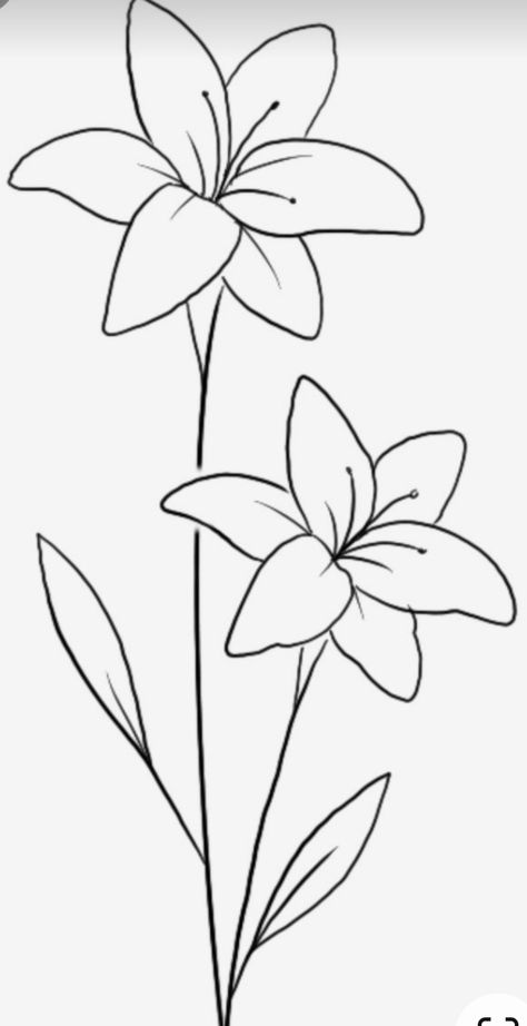 Easy Traceable Drawings To Paint, Traceables For Painting Free Printable, Flower Daisy Drawing, Simple Drawings Flowers, Big Flower Drawing, Leaf Drawing Simple, Flower Drawings Simple, Simple Flower Drawings, Flowers Sketching