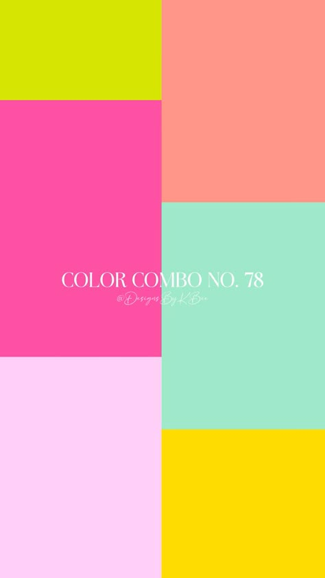 Neon Coral Color Palette, Retro Bright Color Palette, Pink Color Combos, Festival Color Palette, Pink Colour Palettes, Hot Pink Color Combinations, 3 Color Combos, Hot Pink Color Palette, Maximalist Color Palette