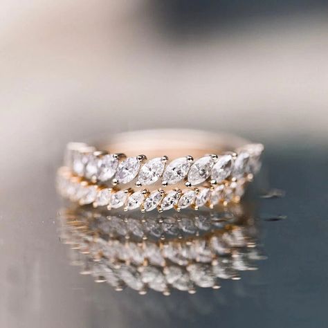 Marquise Infinity Band, Pepper Band, Marquise Band, Domino Effect, Bespoke Engagement Ring, Gorgeous Ring, Stackable Bands, Solid Gold Ring, Ring Stack