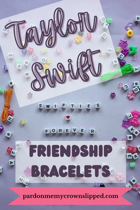 Calling all Swifties! Get ideas to create your own Taylor Swift friendship bracelets to wear and share with your besties. Heart Taylor Swift, Swift Friendship Bracelets, Taylor Swift Friendship Bracelets, Indoor Party Games, Taylor Swift Party, Activities For Teens, Diy Activities, Never Grow Up, Taylor Swift Songs