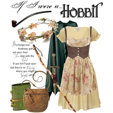 I LOVE THIS!!! THIS IS CRAZY AWESOME!!! CAN I PLEEEEEAAAASE HAVE THIS?!?!? "If I were a Hobbit" by ghsdrummajor on Polyvore Hobbit Cottagecore, Hobbit Costume, Hobbit Party, Everyday Cosplay, Character Inspired Outfits, Fandom Fashion, Look Rock, Cottagecore Fashion, Fandom Outfits