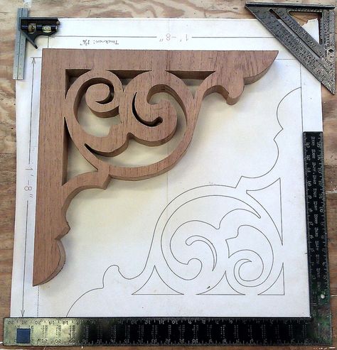 Wood Corbels Diy, Corbels Ideas, Thermocol Craft, Wooden Corbels, Wooden Brackets, Decorative Brackets, Local Gifts, Wood Corbels, Wood Carving Designs