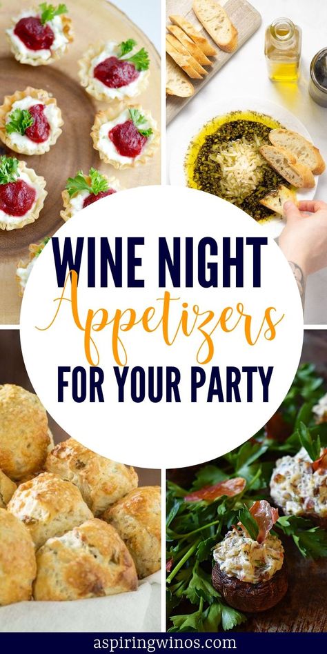 Wine Night Appetizers, Wine Appetizers, Wine Snacks, Fancy Appetizers, Fall Appetizers, Wine And Cheese Party, Wine Tasting Party, Best Appetizer Recipes, Night Food