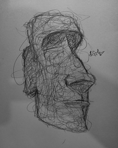 #drawing #simpledrawing #pencil #pencilonpaper #moai #stone 280422 Moai Drawing, 3d Design, Easy Drawings, Art Stuff, Pencil, Male Sketch, Stone, Drawings, Quick Saves