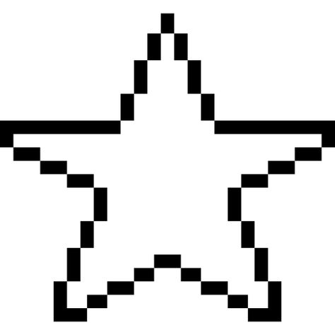 Star Template Minecraft, Minecraft Star Build, Pixel Star Icon, Star In Minecraft, Star Minecraft, Star Pixel Art, Pixel Stars, Stars Pixel Art, Pixel Star