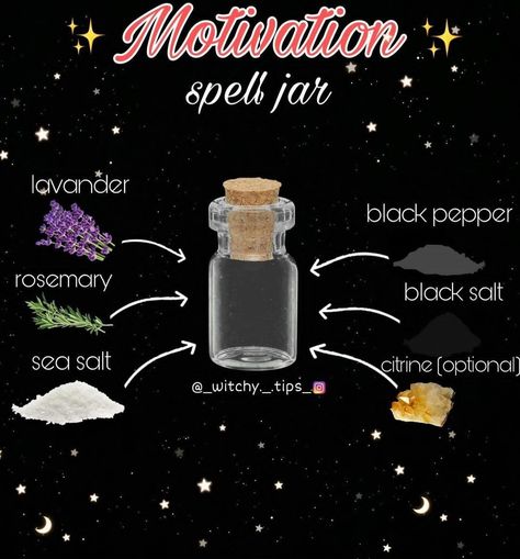 Spell For Motivation, Pagan Solstice, Witchy Protection, Mystic Spiritual, Witches Jar, White Magic Spells, Potions Recipes, Wiccan Crafts, Witch Rituals