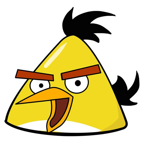 How to Draw the Yellow Angry Bird - Really Easy Drawing Tutorial Angry Birds Drawing, Cartoon Bird Drawing, Yellow Angry Bird, All Angry Birds, Angry Birds Characters, Birds Drawing, Blending Colored Pencils, Small Drawing Room Interior Design, Drawing Birds