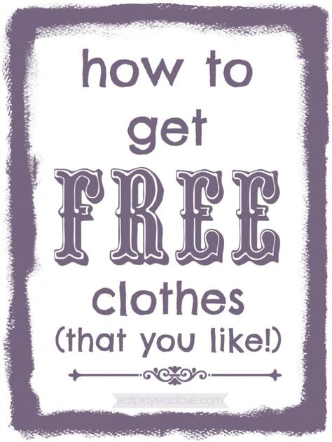 how to get #free clothes (that you really like!) at eatprayreadlove Free Clothes Online, Clothes Life Hacks, Free Craft Supplies, Freebie Websites, Free Sample Boxes, Free Coupons By Mail, Get Free Stuff Online, Couponing For Beginners, Freebies By Mail