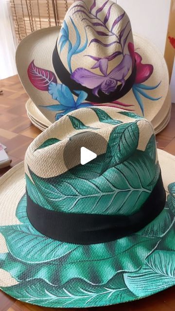 Hats & more 🖤 on Instagram: "😍❤️#hatlovers 
.
.
.
.
.
#hat #paintedhat #customhat #handmade #wearableart #customizedart #customizedhat #arthat #handpainted #handpaintedhats" Painted Hats, August 28, Custom Hats, Custom Art, Wearable Art, Hand Painted, Hats, On Instagram, Instagram