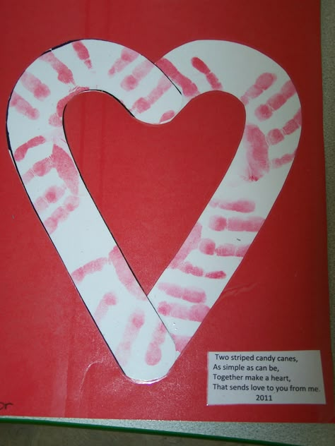 Candy Canes were made with the fingerprints of my babies.  Then they painted small paper plates & I wrapped them in plastic wrap. Handprint Candy Cane, Daycare Calendar, Prek Valentines, Toddler Artwork, Winter Crafts Preschool, Fingerprint Crafts, Christmas Units, Teaching Themes, Christmas Teaching