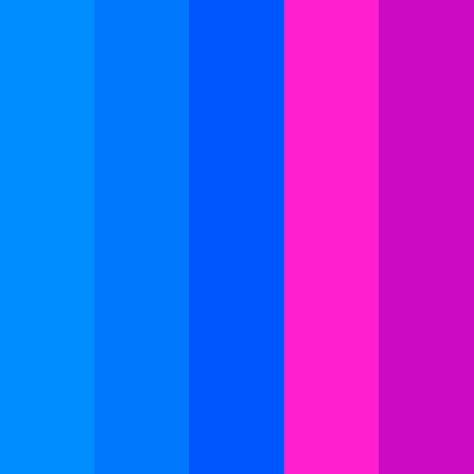 Electric Blue Color Combination, Electric Blue Color Palette, Girl Refrence, Magenta Color Palette, Alcoholic Snapchat, Color Cian, Hawaii Design, Blue And Magenta, Purple Palette