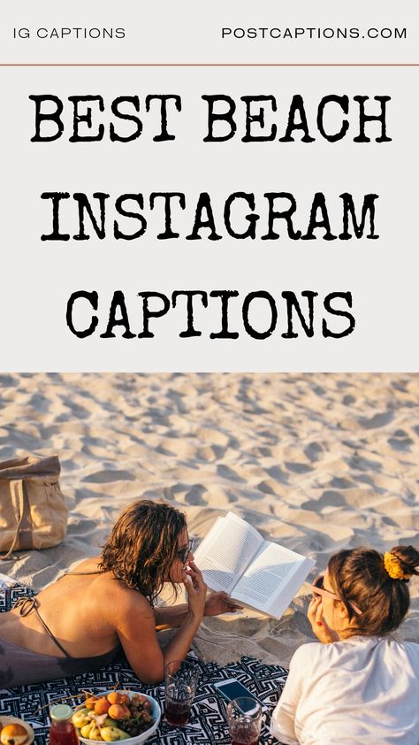 If you're looking for the perfect caption to describe your beach photos, look no further. We've got everything from funny quips to inspiring quotes that will help capture the feeling of sand between your toes and sun on your skin. Soak up the summer vibes with these perfect beach captions! Beach Ig Captions| Beach Insta Captions| Beach quotes for Instagram Beach Ig Pictures Ideas, Beach Vibes Captions For Instagram, Summer Beach Quotes Instagram, Beach Picture Quotes Instagram, Ig Captions For Beach Photos, Cute Beach Quotes Instagram, Beach Selfie Captions, Beach Friends Quotes, Captions For Beach Pictures Instagram