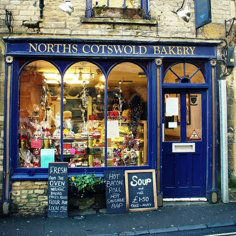 Norths Cotswold Bakery | Stow-on-the-Wold, Gloucestershire, England.                              I was here today!!!!!! Italy Shops, Modern Ravenclaw, Macaron Shop, Drawing Desk, Lots Of Windows, Shop Fronts, Bakery Shop, Shop Front, Store Front