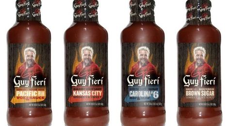 BBQ Sauces from Guy Ferrari Guy Fieri Bbq Sauce Recipe, Guy Ferrari, Honey Barbeque Sauce, Pulled Chicken Recipes, Peach Pork Chops, Sweet And Sour Recipes, Gourmet Bbq, Bbq Sauces, Sour Foods