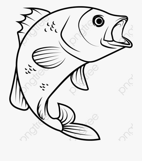 Fish Clipart Black And White, Fish Outline, Fish Png, Image Of Fish, Award Ribbons, Fish Designs, Fish Silhouette, Fish Clipart, White Png