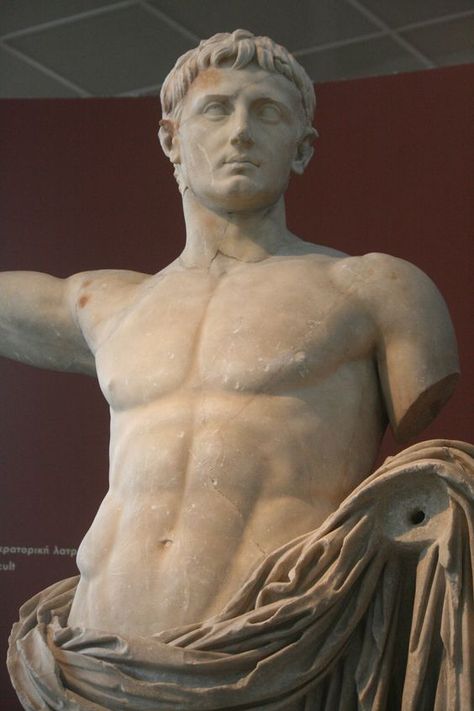 Augustus Rome Ancient, Caesar Augustus, Imperial Rome, Pax Romana, Emperor Augustus, Famous Sculptures, 19 August, Men Art, European Sculpture