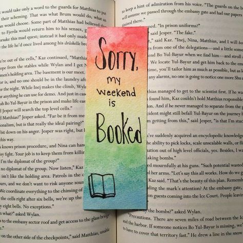 Bookmarks Quotes, Handmade Bookmarks Diy, Bookmark Ideas, An Open Book, Creative Bookmarks, Bookmark Craft, Watercolor Bookmarks, Hardcover Books, Cute Bookmarks