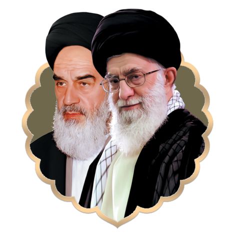 Imam Khomeini and Sayyid Ali Khamenei portrait, Iran's Supreme leaders Emam Khomeini, Ghasem Soleimani, Imam Khomeini, Supreme Leader Of Iran, Ali Khamenei, Imam Reza, What Is Islam, Islamic Things, Iran Pictures