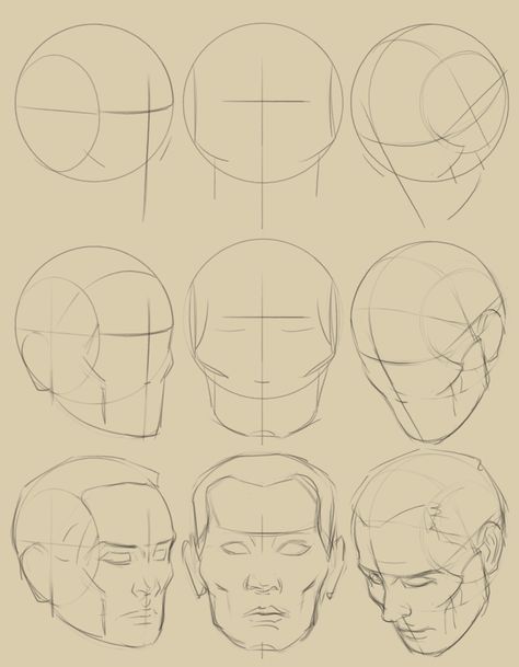 얼굴 드로잉, Drawing Tutorial Face, 얼굴 그리기, Drawing Heads, Human Anatomy Art, Anatomy Sketches, Drawing Studies, Face Sketch, Anatomy Drawing