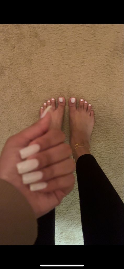 Milky French Tip Toes, Milky White Nails And Toes, Milky Toe Nails, Milky White Toes, Milky White Pedicure, Milky French Pedicure, White Milky Nails, Milk White Nails, French Tip Toes