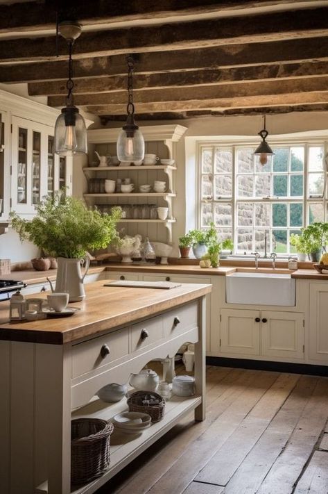 Small Kitchen Rustic, Small Farmhouse Interior, Log Cabin Homes Interior Decor, Small Country Kitchen Ideas, Log House Kitchen, Log Home Kitchen Ideas, Small Country Kitchen, Log Cabin Kitchen Ideas, Log Kitchen