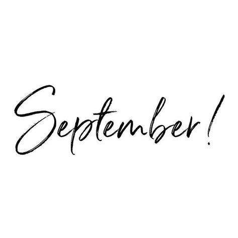 New Month. New Season. New Goals. September Font Hand Lettering, Month Fonts, Months Lettering, September Font, September Images, White Background Quotes, Calendar Quotes, Logo Online Shop, Inspirational Quotes Background