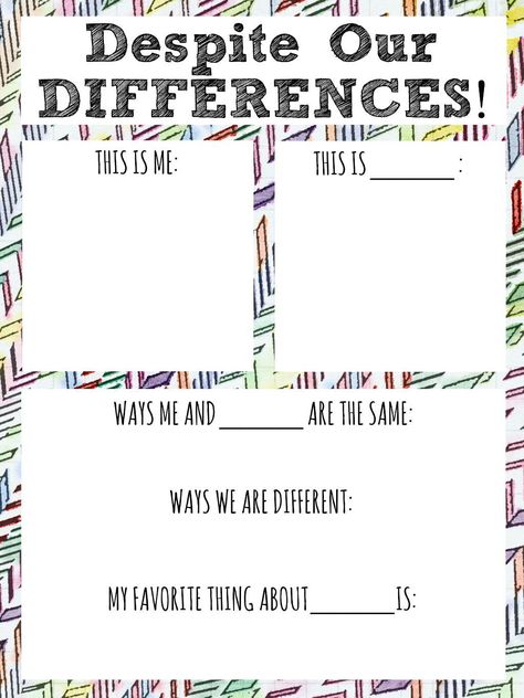 despite our differences diversity worksheet for kids Cultural Diversity Activities, Inclusion Activities, Diversity Activities, Diversity In The Classroom, Activities For Elementary Students, Marketing Website Design, We Are Different, Harmony Day, Worksheet For Kids