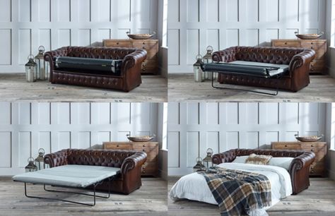 Pemberton Chesterfield Sofa Bed Chesterfield Sleeper Sofa, Traditional Sofa Bed, Rustic Chic Living Room, Chesterfield Couch, Chesterfield Sofa Bed, Chesterfield Style Sofa, Industrial Sofa, Sofa Company, Leather Sofa Bed