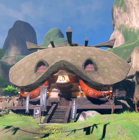 Kakariko Village Breath Of The Wild, Kakariko Village Aesthetic, Kakariko Village Botw, Botw Rito Village, Lurelin Village Botw, Zelda Environment, Kakariko Village, Fantasy Village, Warriors Game