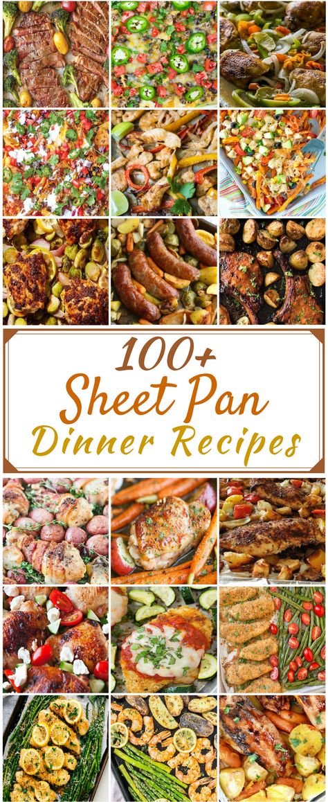 100+ sheet pan recipes via @__PennyPincher #Dinner #Recipes Best Sheet Pan Dinners, Pan Dinner Recipes, Sheet Pan Suppers, Cheap Food, Sheet Pan Dinners Recipes, Pan Dinners, Pan Recipes, Sheet Pan Dinners, Sheet Pan Recipes