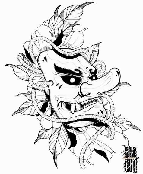 Tengu Mask Tattoo, Tengu Tattoo, American Traditional Tattoo Ideas, Wrist Tattoo Designs, Unique Wrist Tattoos, Traditional Tattoo Ideas, Japan Tattoo Design, K Design, Asian Tattoos