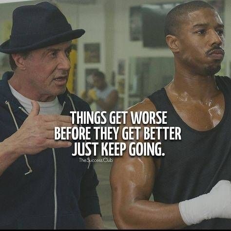 Rocky Quotes Motivation, The Rock Motivation, Rocky Quotes, Rocky Balboa Quotes, The Success Club, Trening Sztuk Walki, Boxing Quotes, Gym Quote, Warrior Quotes