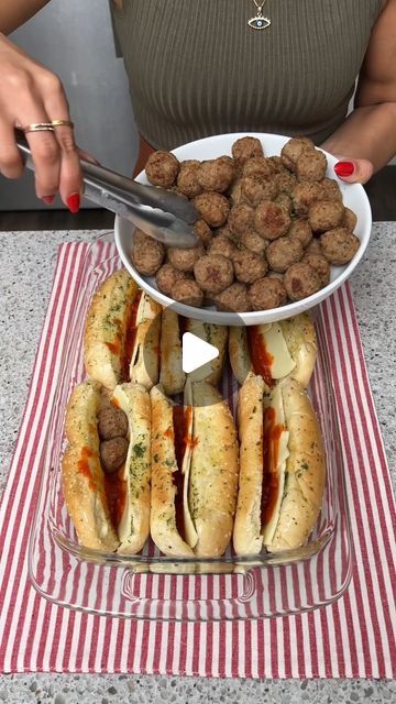 The Shaba Kitchen on Instagram: "Quick & easy game-day sandwiches! 🏈" Meatball Sandwiches Recipes, Easy Football Game Snacks, Meatballs Sandwich, Sub Sandwiches Ideas, Bbq Meatball Sandwich, Sides For Meatball Subs, Meatball Sandwiches, Mini Meatball Sandwiches, Homemade Meatball Sandwich Recipes