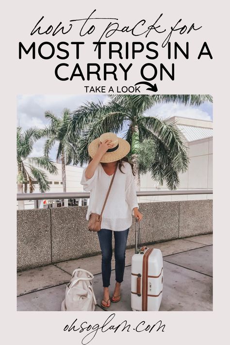 Visit to learn how to pack in a carry on on Tanya Foster Blog! If you're looking to learn how to pack for a weekend trip in a carry on, then this is for you. You'll love how detailed this carry on packing list is for summer is. There's nothing better for saving you time than an awesome carry on getaway packing list to help everything go smoothly. Get inspired by my carry on packing list for summer. This is the best romantic weekend carry on packing list too. Tropical Carry On Packing, 4 Day Packing List Spring, Beach Carry On Packing List, 5 Days In A Carry On, Florida Packing List Carry On Bag, How To Pack A Carry On For A Weekend, Packing For 4 Days In A Carry On, How To Pack For 3 Days In A Carry On, Packing For Weekend Trip Summer