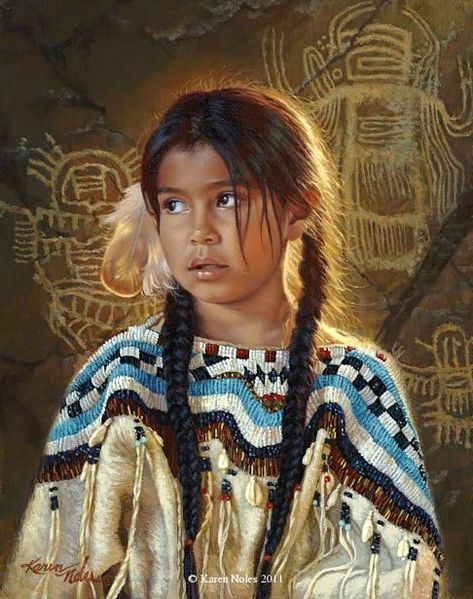 NOLES Karen | I AM A CHILD Native Child, Native American Children, Paddy Kelly, American Fine Art, Native American Paintings, Autumn Breeze, Native American Pictures, Bo Bartlett, Native American Quotes