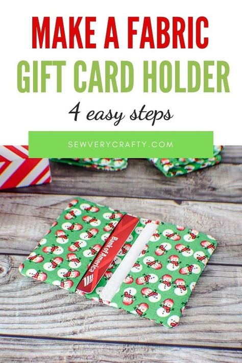 Fabric Gift Card Holder, Credit Card Holder Pattern, Card Wallet Pattern, Card Holder Diy, Gift Card Holder Diy, Handmade Gifts For Boyfriend, Christmas Gift Card Holders, Gift Card Holders, Diy Gift Card